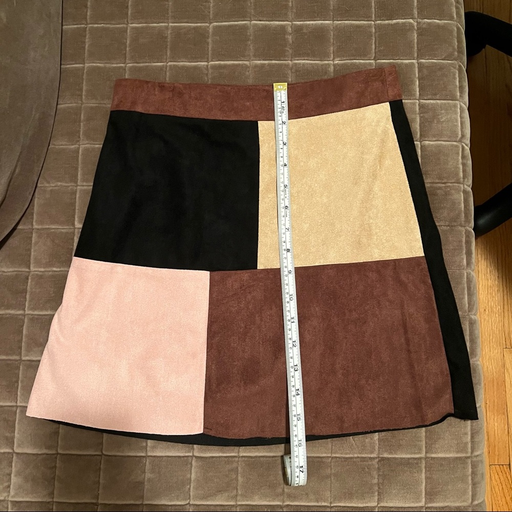 $5 Bundle - Suede Square Multi Color Skirt